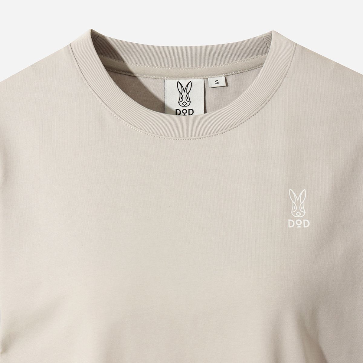 디오디(DOD) 여성) 에센셜 반팔 티셔츠(BEIGE)