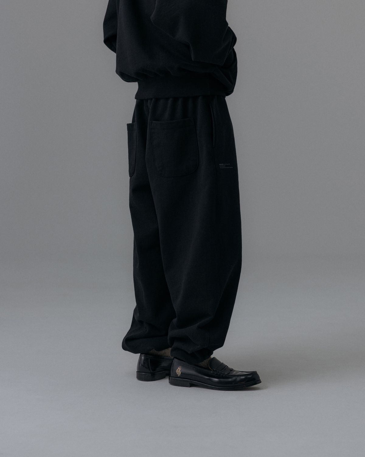 앵글런(ANGLAN) Heavyweight Classic Jogger Pants - Black