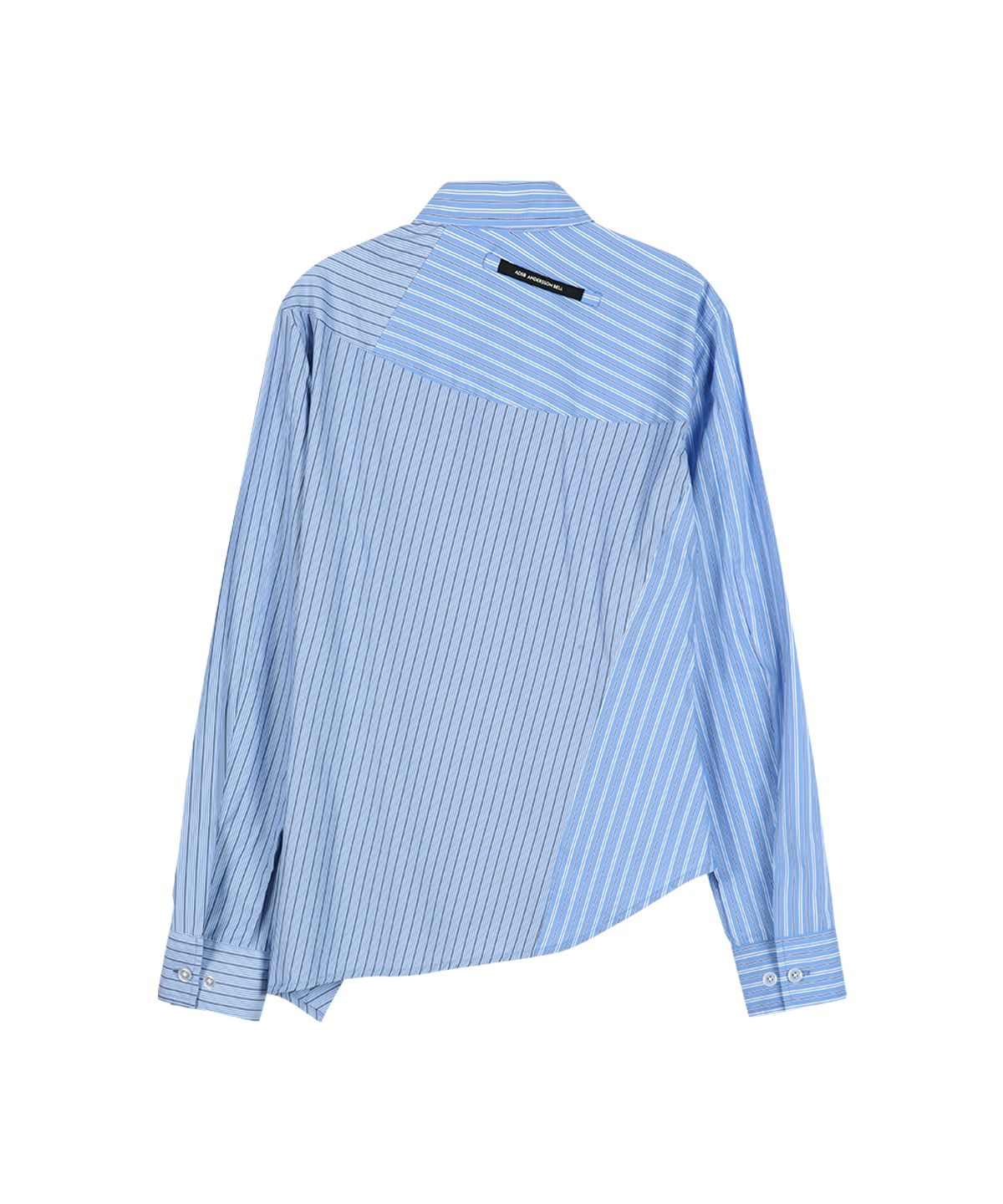 앤더슨벨(ADSB ANDERSSON BELL) BREEZE STRIPED TWIST-TUCK SHIRT atb1515w(BLUE)