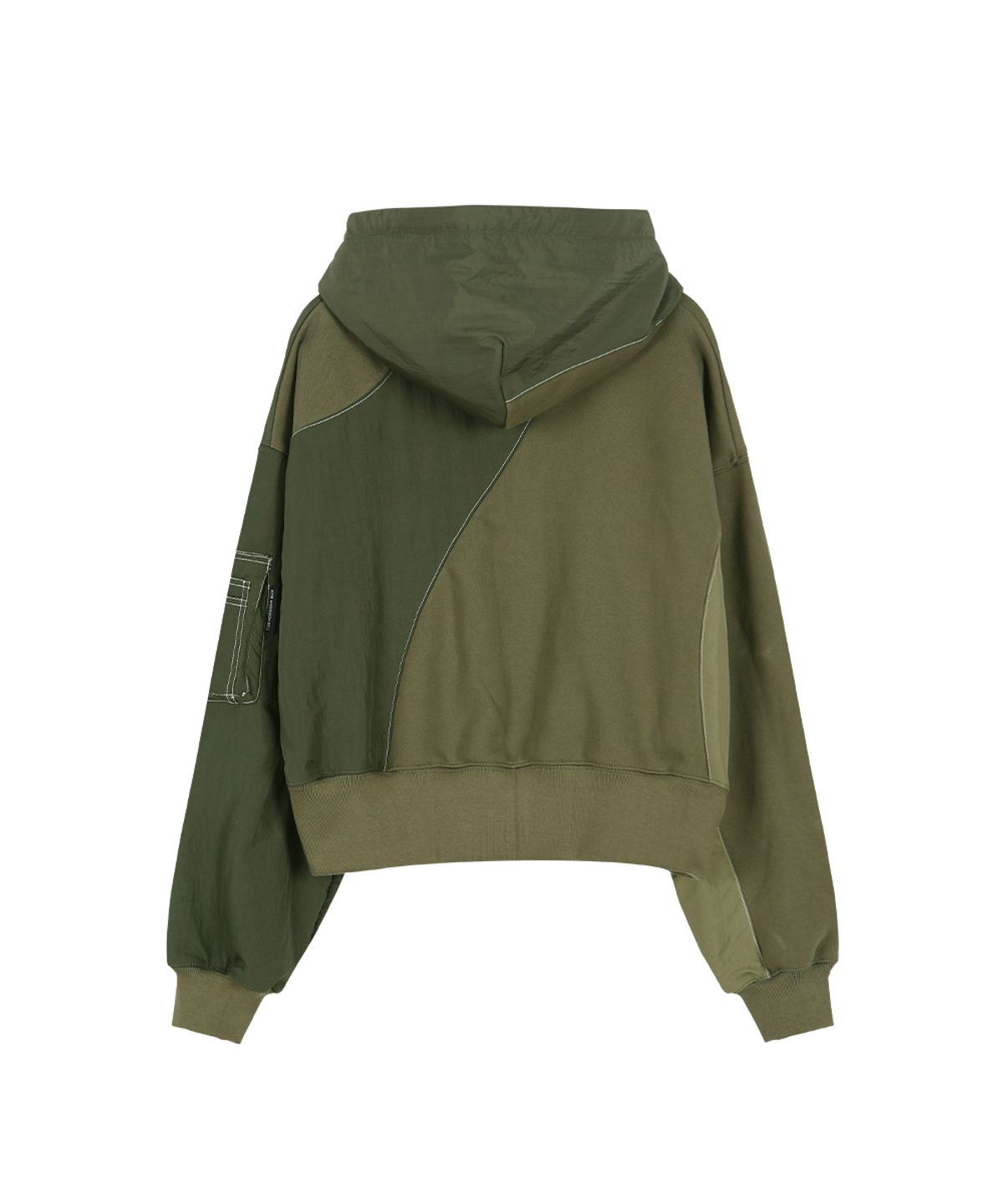 앤더슨벨(ADSB ANDERSSON BELL) PATCHWORK MA-1 HOODIE ZIP UP atb1507w(KHAKI)