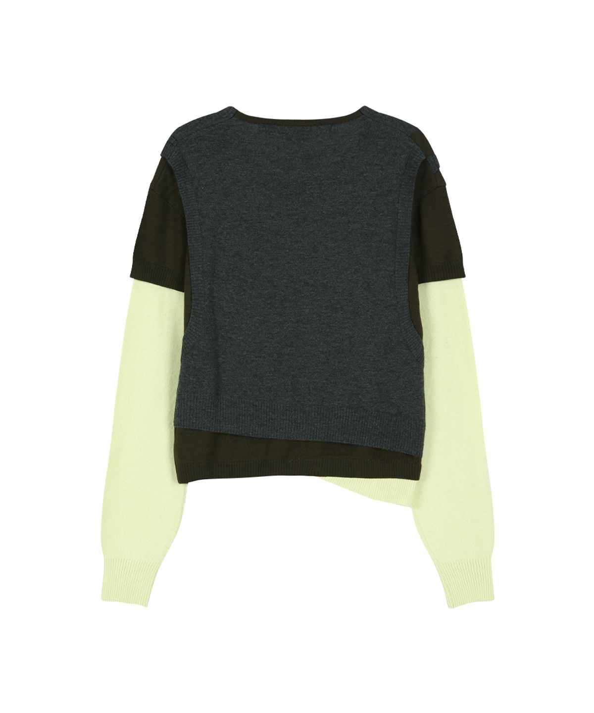 앤더슨벨(ADSB ANDERSSON BELL) TRES OVER LAYERED SWEATER atb1474w(GREEN)