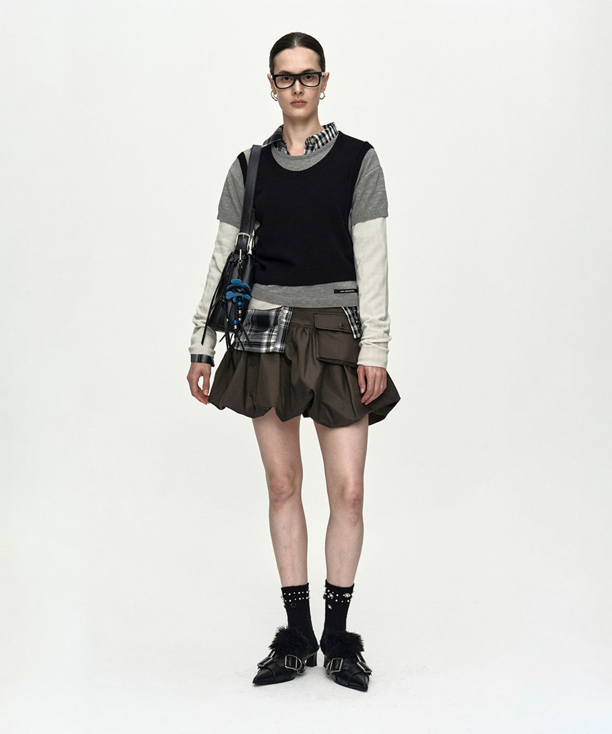 앤더슨벨(ADSB ANDERSSON BELL) TRES OVER LAYERED SWEATER atb1474w(BLACK)