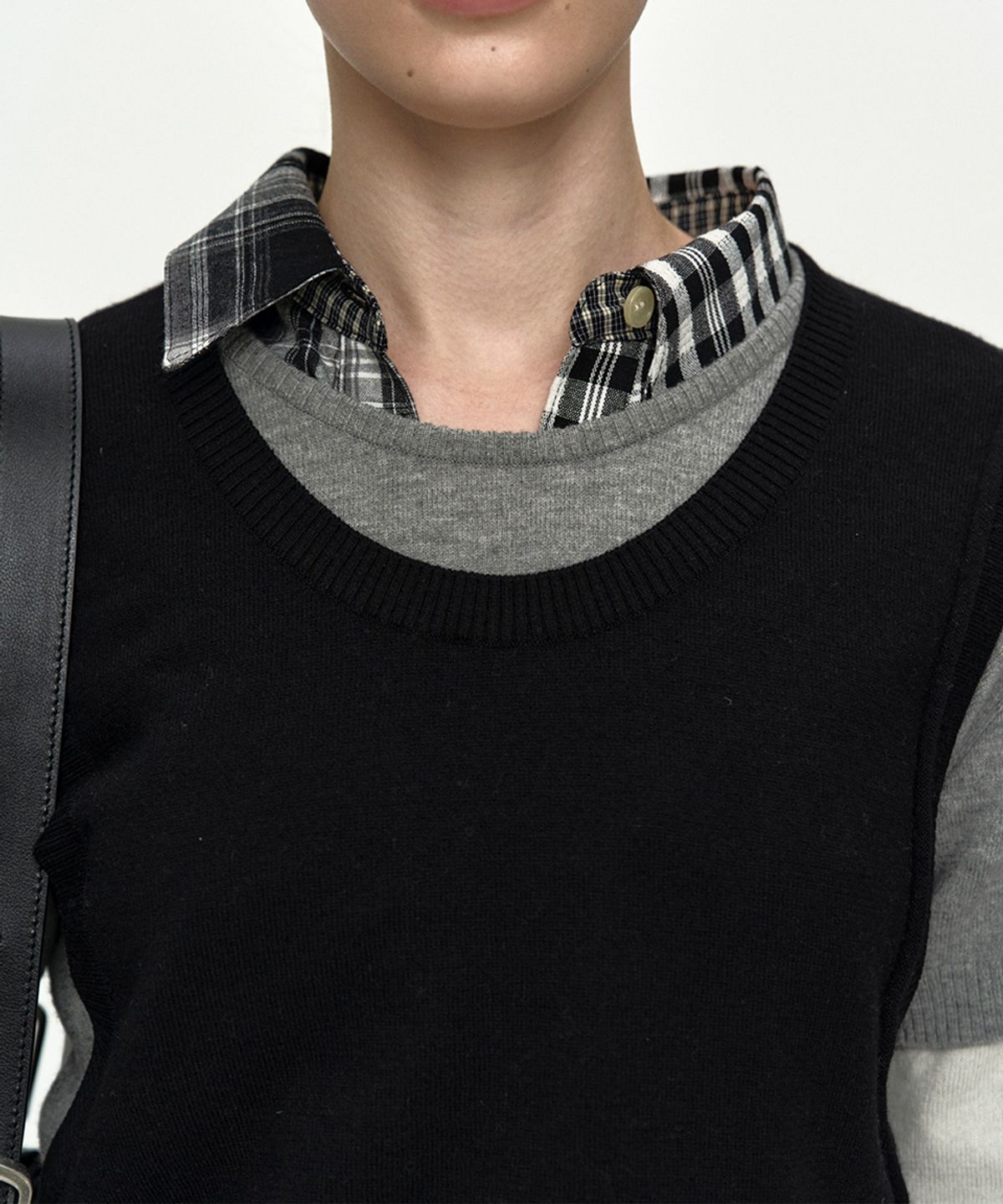 앤더슨벨(ADSB ANDERSSON BELL) TRES OVER LAYERED SWEATER atb1474w(BLACK)