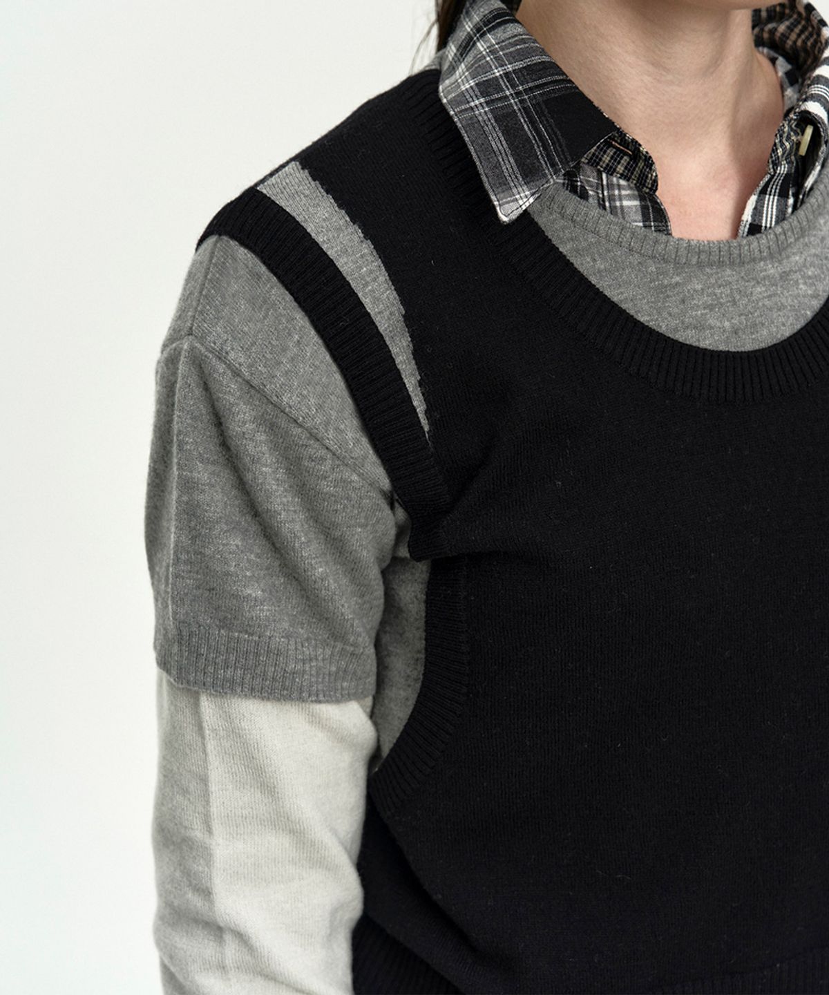 앤더슨벨(ADSB ANDERSSON BELL) TRES OVER LAYERED SWEATER atb1474w(BLACK)