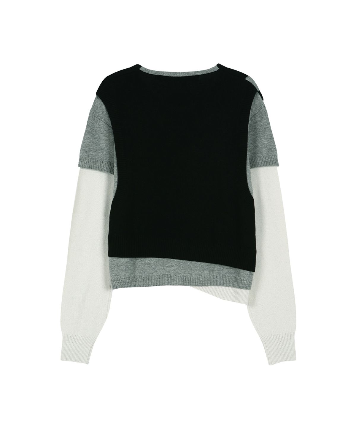 앤더슨벨(ADSB ANDERSSON BELL) TRES OVER LAYERED SWEATER atb1474w(BLACK)