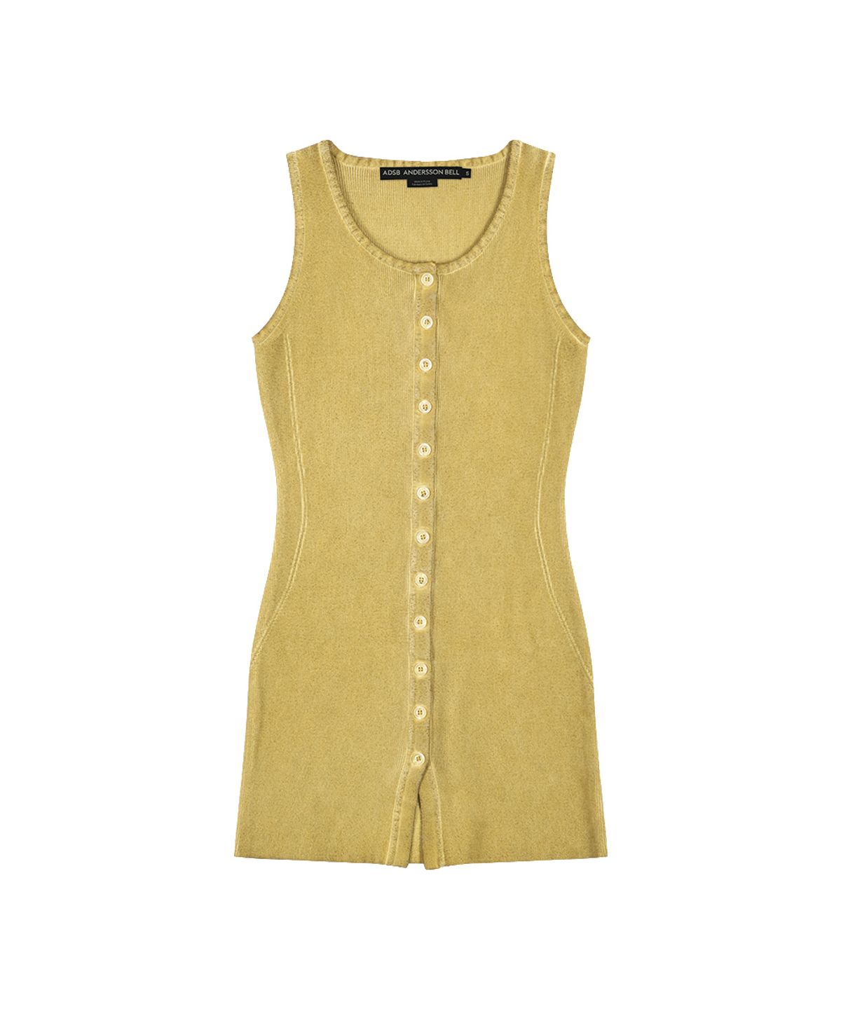 앤더슨벨(ADSB ANDERSSON BELL) VINTAGE-DYE LAYERED KNIT CARDIGAN atb1470w(MARIGOLD)