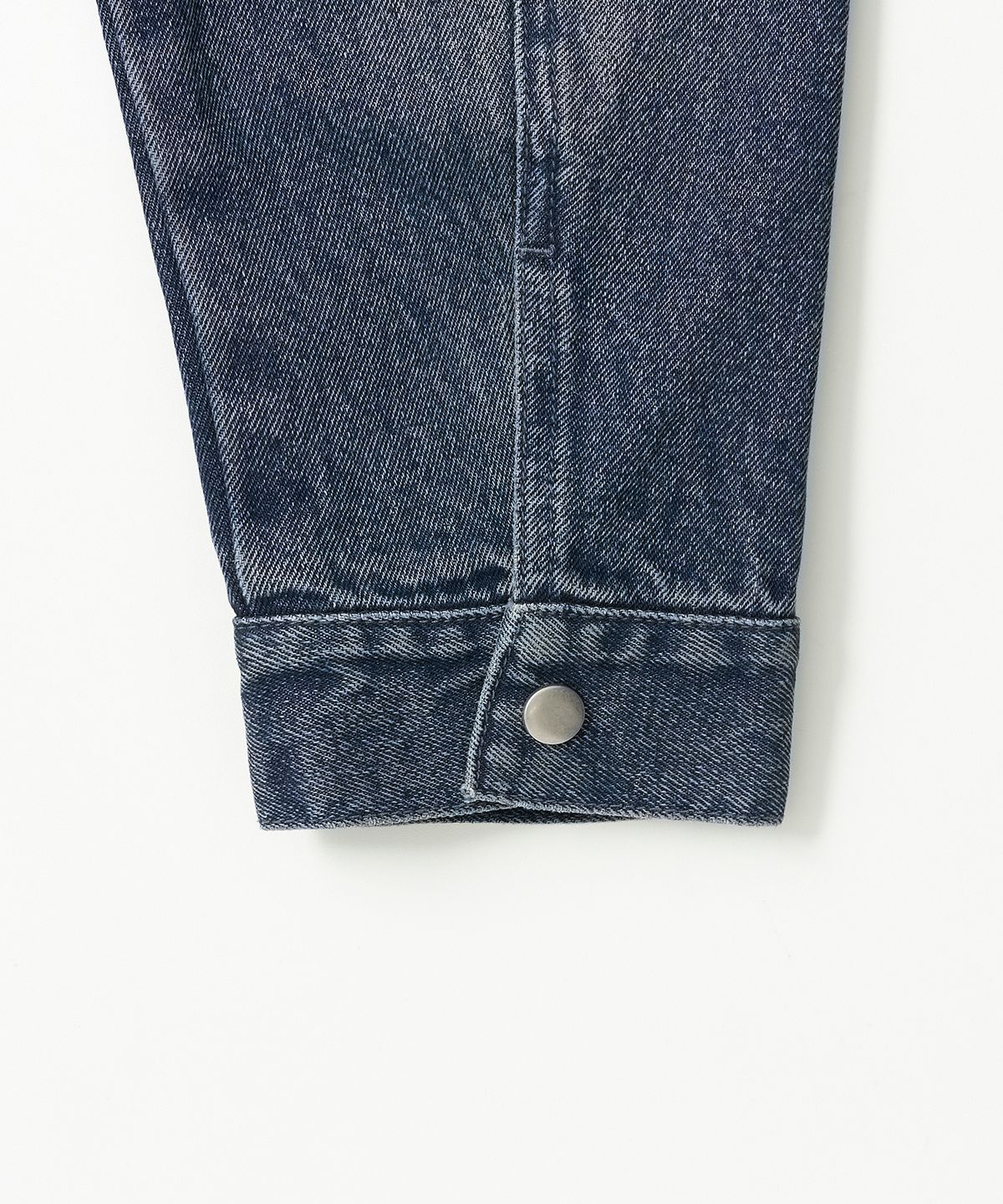 엑스컨테이너(EXCONTAINER) 크롭 필드 데님 자켓 (WASHED INDIGO)