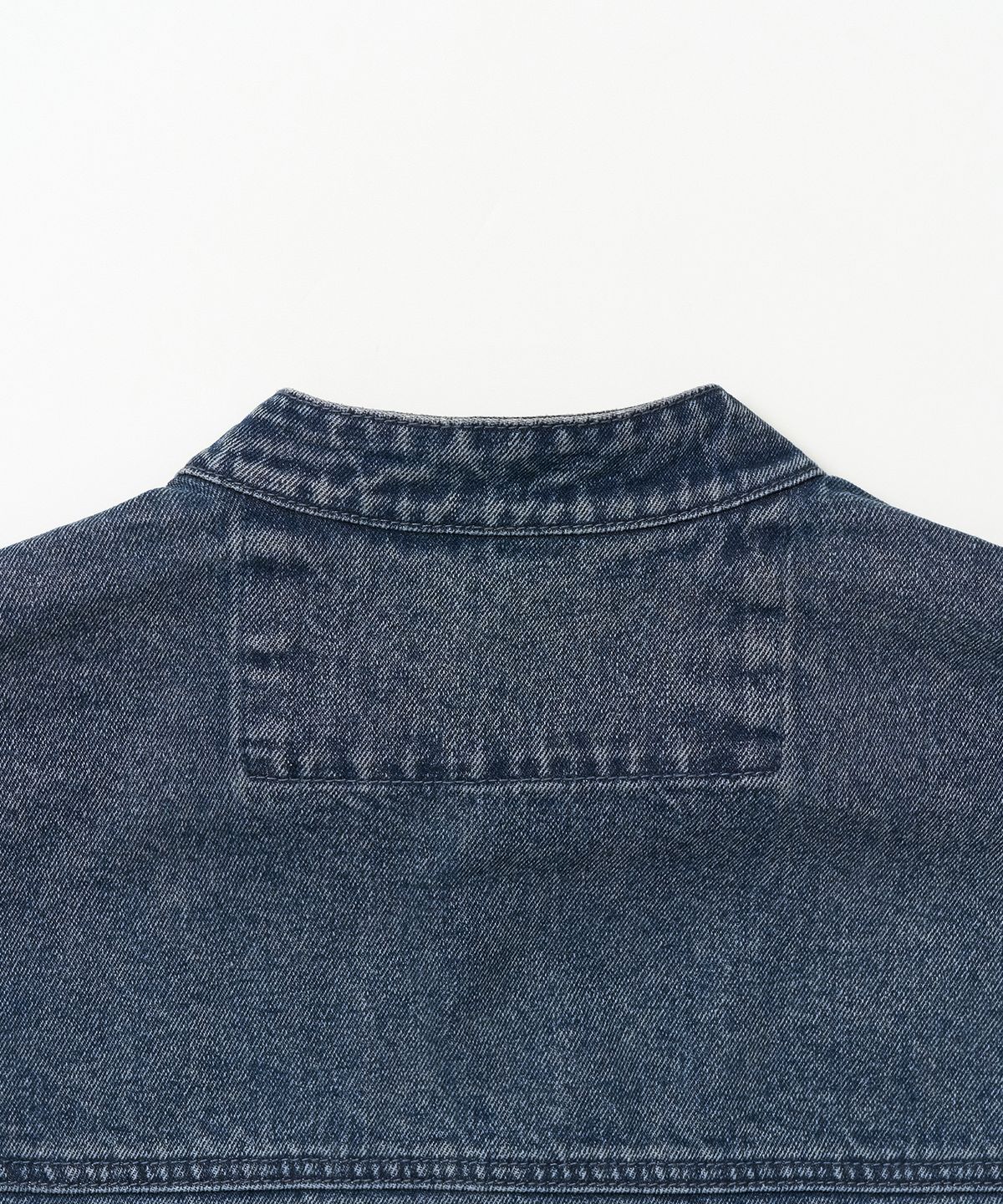 엑스컨테이너(EXCONTAINER) 크롭 필드 데님 자켓 (WASHED INDIGO)