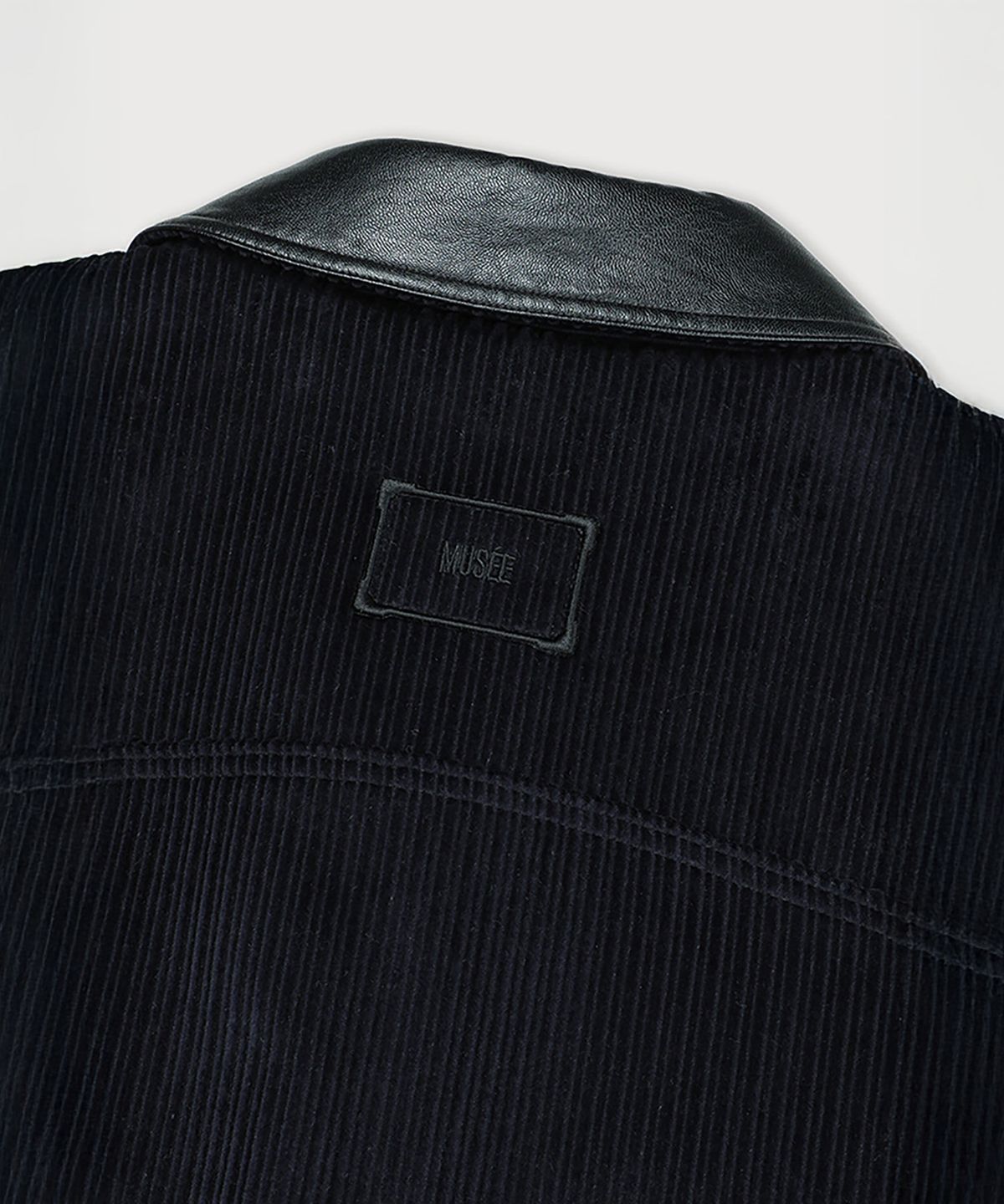 뮤제(MUSEE) LA FETE Oversized coturoy work jacket_Velvet Navy