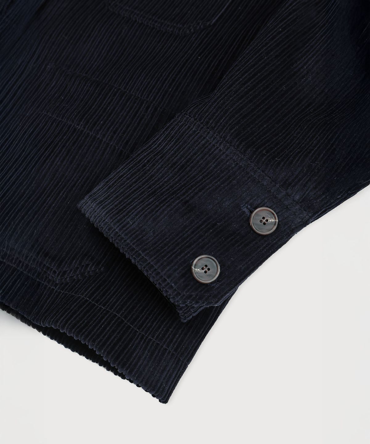 뮤제(MUSEE) LA FETE Oversized coturoy work jacket_Velvet Navy