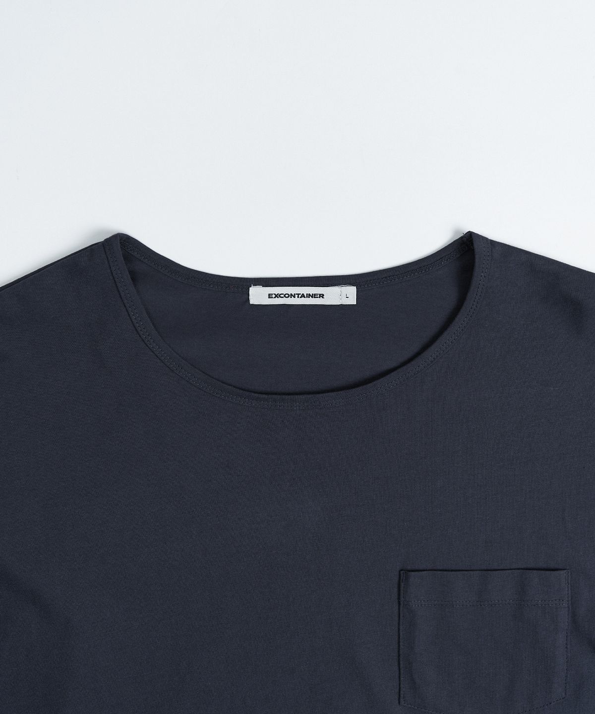 엑스컨테이너(EXCONTAINER) 유넥 레이어드 롱 슬리브 (NAVY)