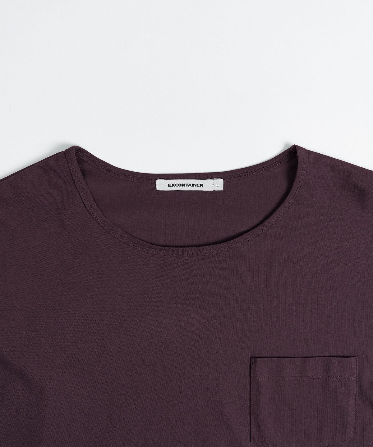 엑스컨테이너(EXCONTAINER) 유넥 레이어드 롱 슬리브 (BURGUNDY)