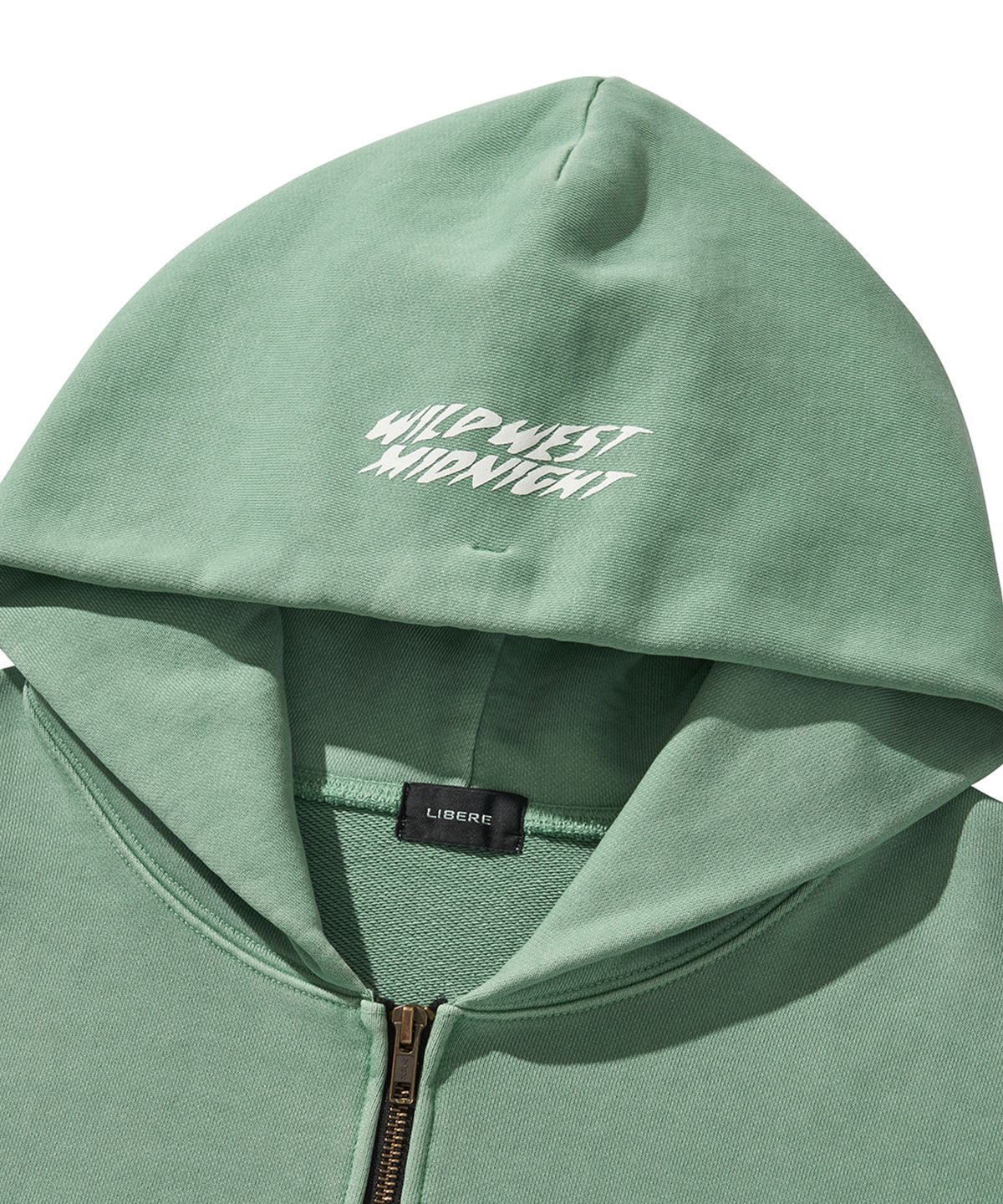 리베레(LIBERE) MIDNIGHT ZIP-UP HOOD / GREEN