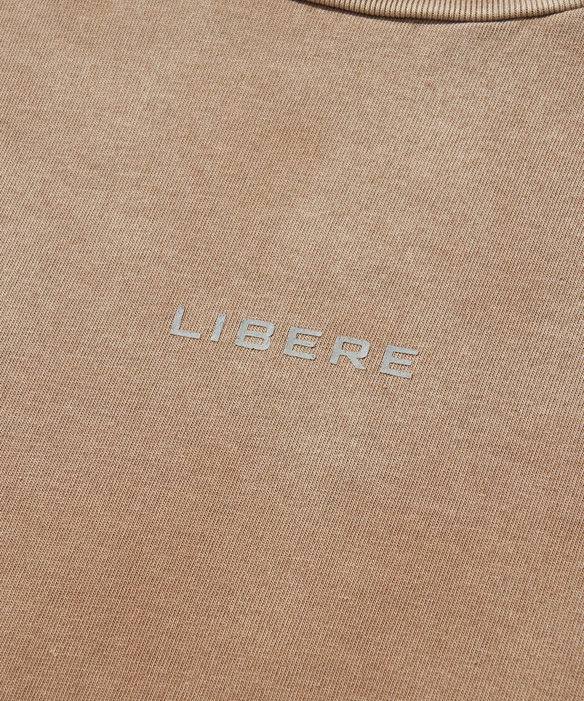 리베레(LIBERE) REFLECT LOGO LONG SLEEVE T-SHIRTS / BROWN