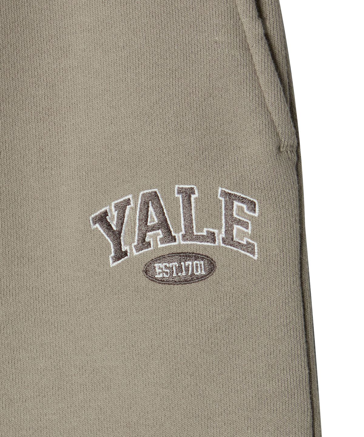 예일(YALE) 스몰 투톤아치 스웨트 팬츠_베이지