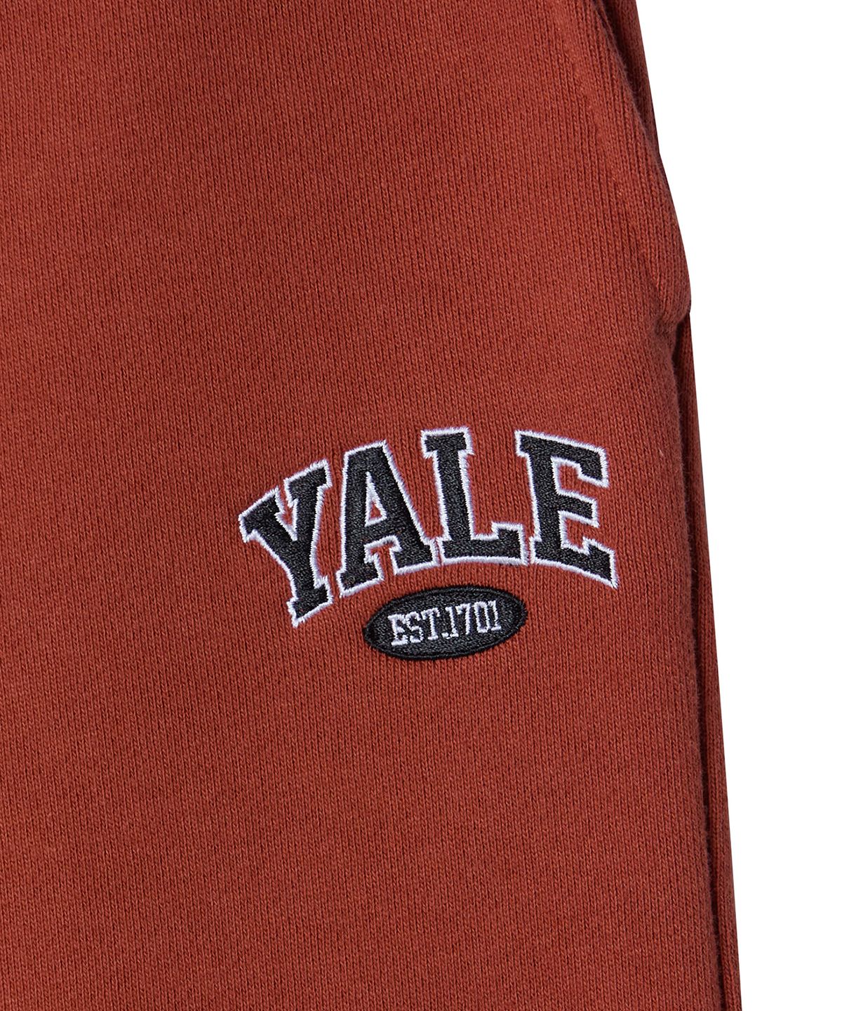 예일(YALE) 스몰 투톤아치 스웨트 팬츠_코랄