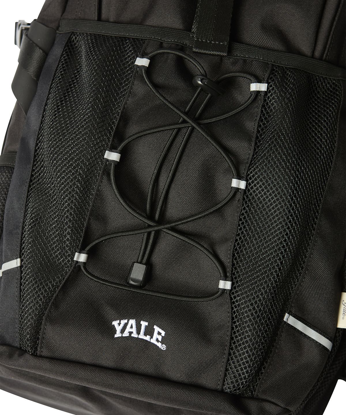 예일(YALE) 메쉬 포켓 버클 백팩_블랙