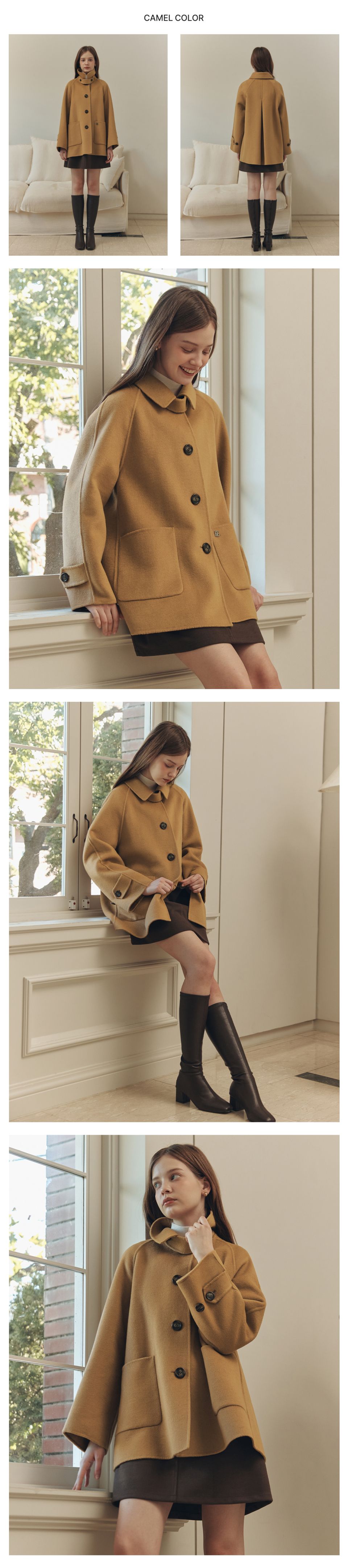 MUSINSA ヘイリーウールブックルハーフコート MUSINSA ヘイリーウールブックルハーフコート MUSINSA ヘイリーウール