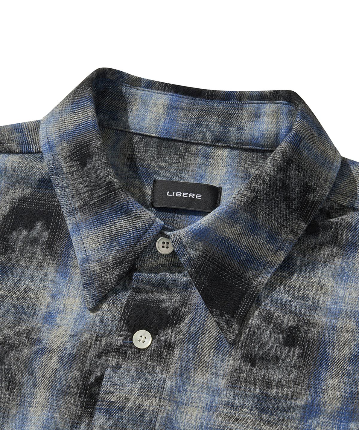 리베레(LIBERE) WESTERN OMBRE SHIRTS / NAVY