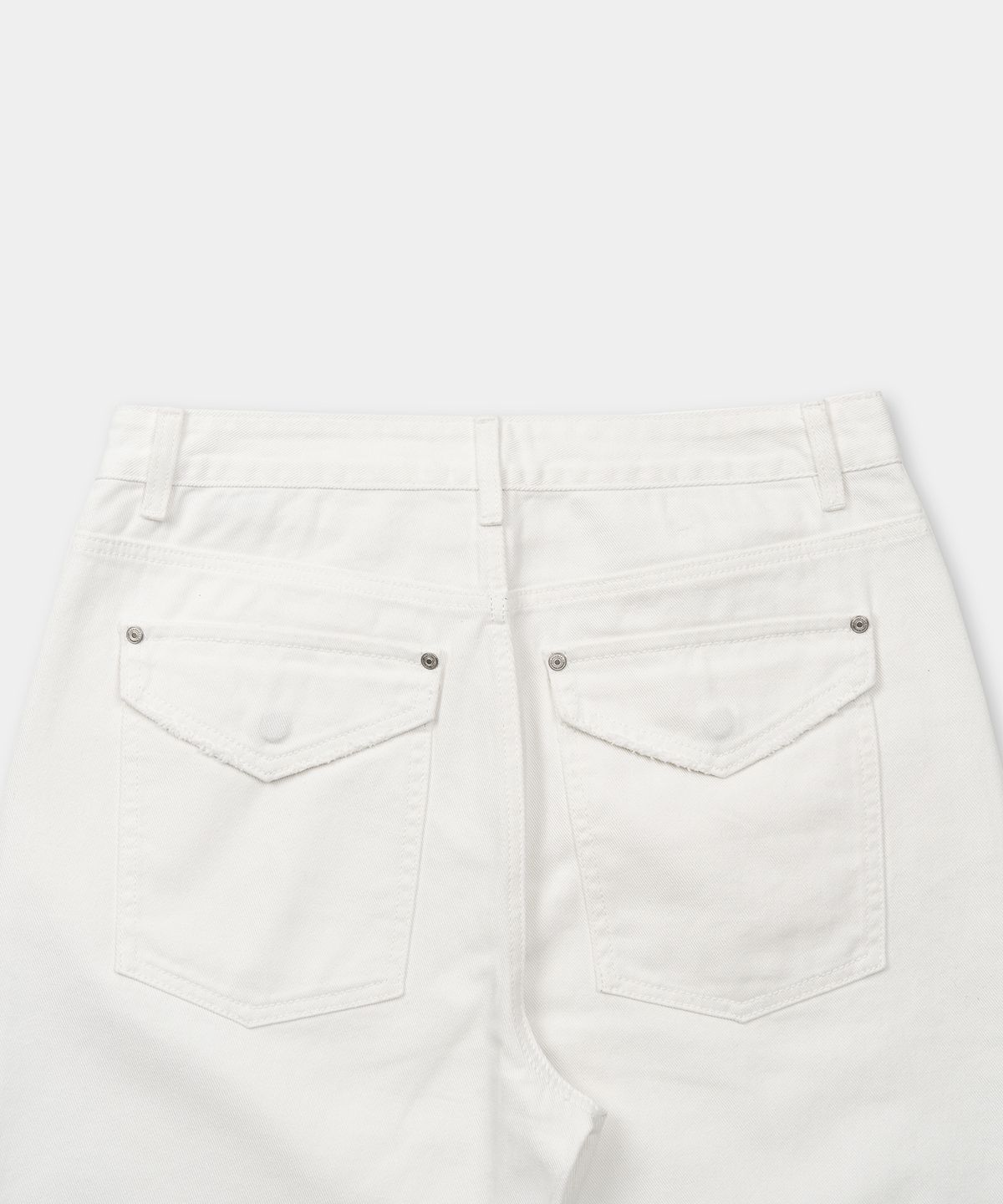 엑스컨테이너(EXCONTAINER) 그런지 포켓 플레어 데님 팬츠 (WHITE)