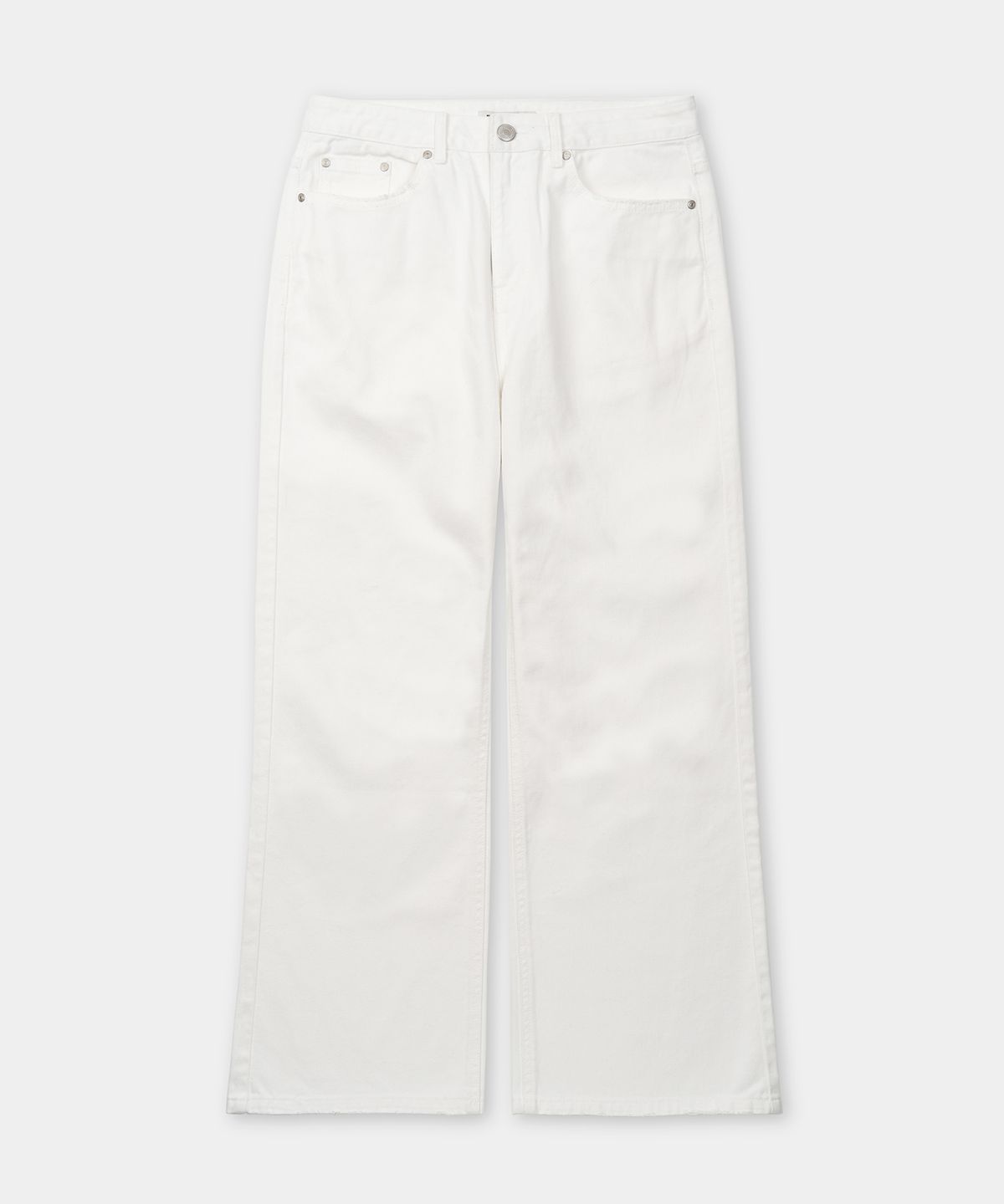 엑스컨테이너(EXCONTAINER) 그런지 포켓 플레어 데님 팬츠 (WHITE)