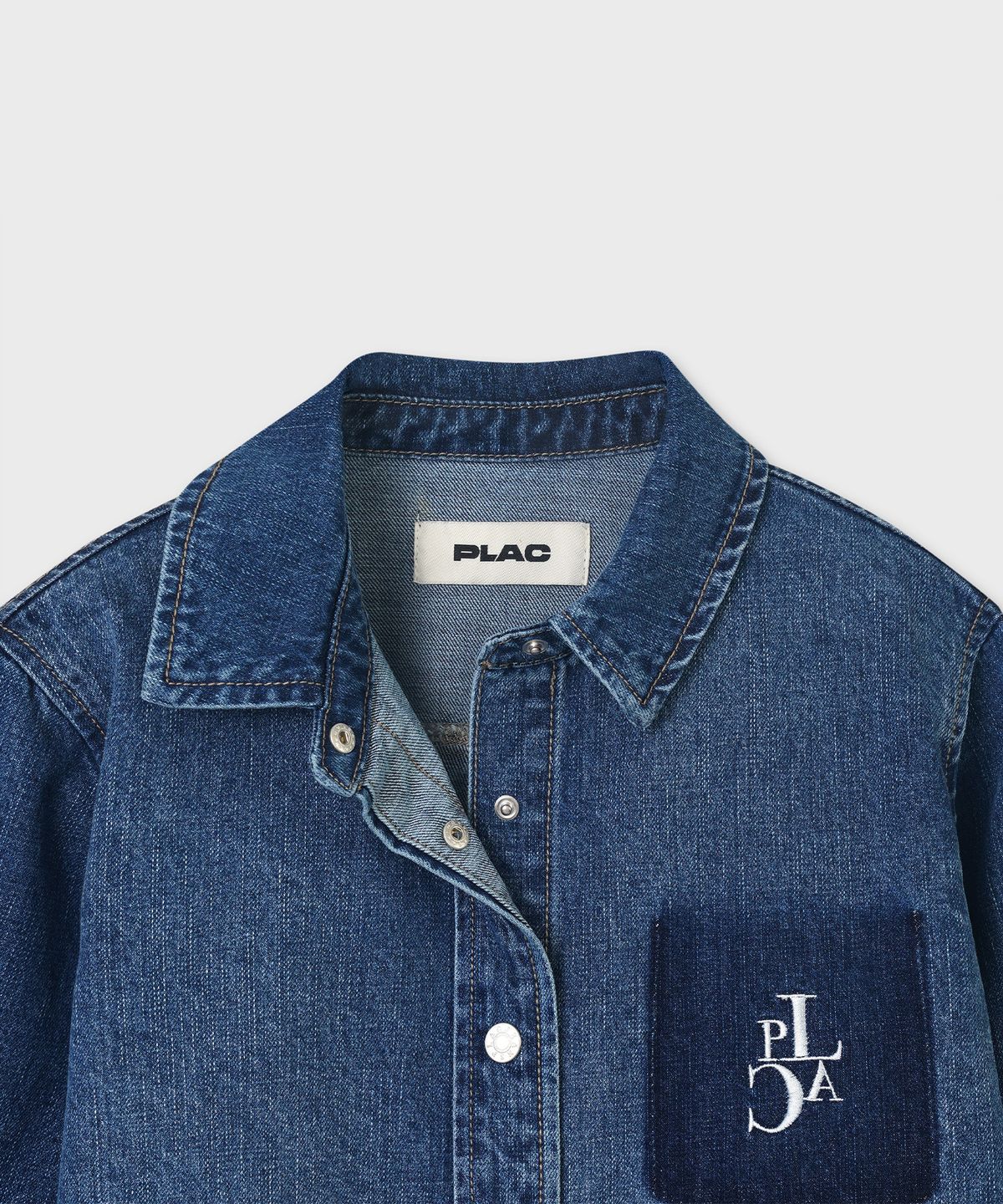 플랙 우먼(PLAC WOMEN) 페이드 데님 셔츠 자켓