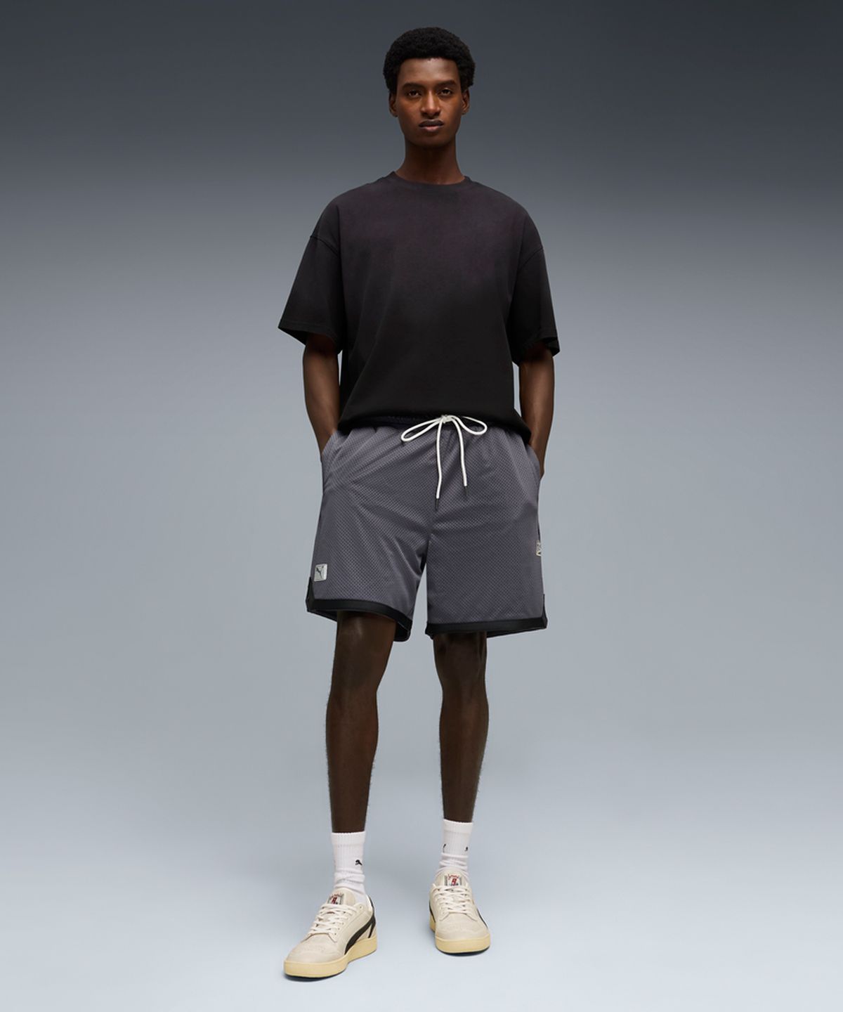 푸마(PUMA) 리프레젠트 쇼츠 II - 갤러틱 그레이 / 635802-01