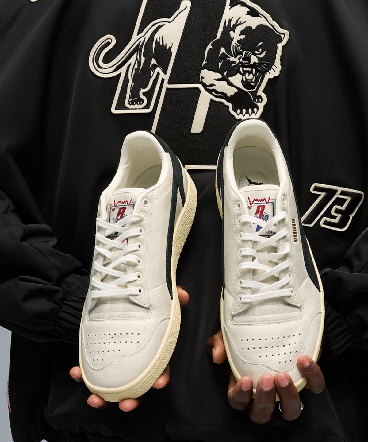 푸마(PUMA) 마제스티 리프레젠트 - 웜 화이트:블랙 / 313059-01