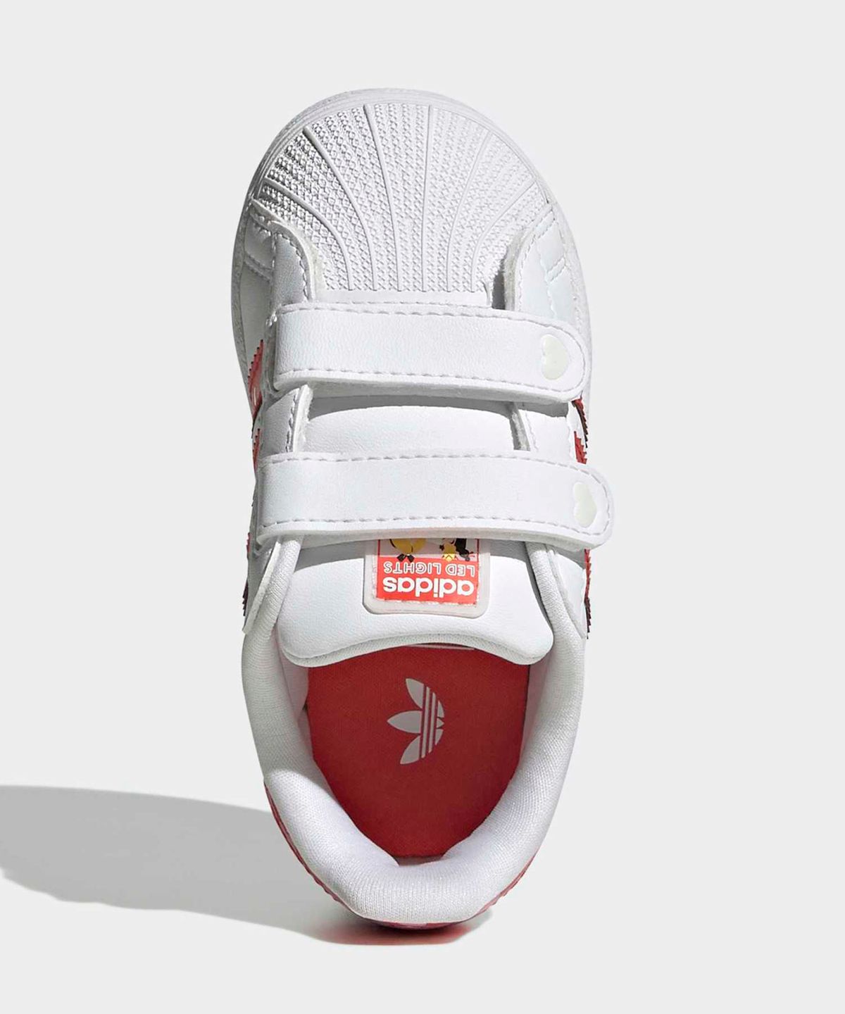 아디다스 키즈(ADIDAS KIDS) 아디다스 X 디즈니 엘리스 슈퍼스타 LED 라이트 컴포트 클로저 인펀트  - 화이트  / KK1294