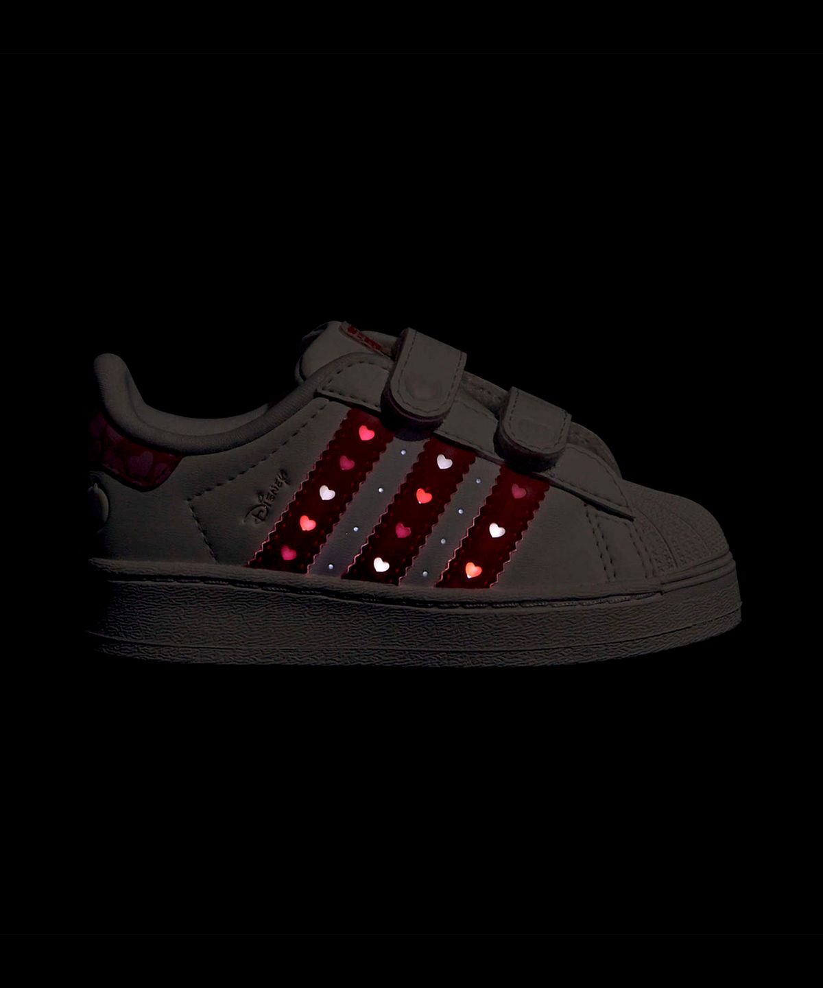 아디다스 키즈(ADIDAS KIDS) 아디다스 X 디즈니 엘리스 슈퍼스타 LED 라이트 컴포트 클로저 인펀트  - 화이트  / KK1294