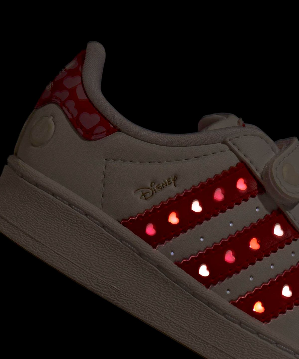 아디다스 키즈(ADIDAS KIDS) 아디다스 X 디즈니 엘리스 슈퍼스타 LED 라이트 컴포트 클로저 인펀트  - 화이트  / KK1294