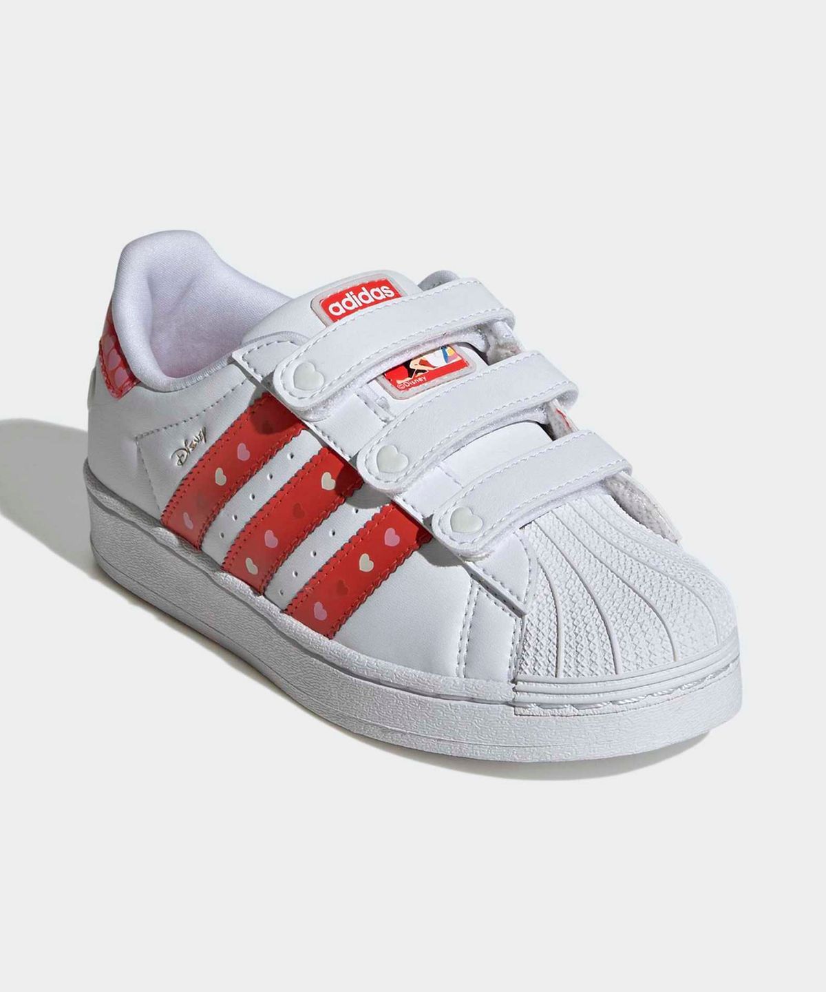아디다스 키즈(ADIDAS KIDS) 아디다스 X 디즈니 엘리스 슈퍼스타 LED 라이트 컴포트 클로저 키즈  - 화이트  / KK1295
