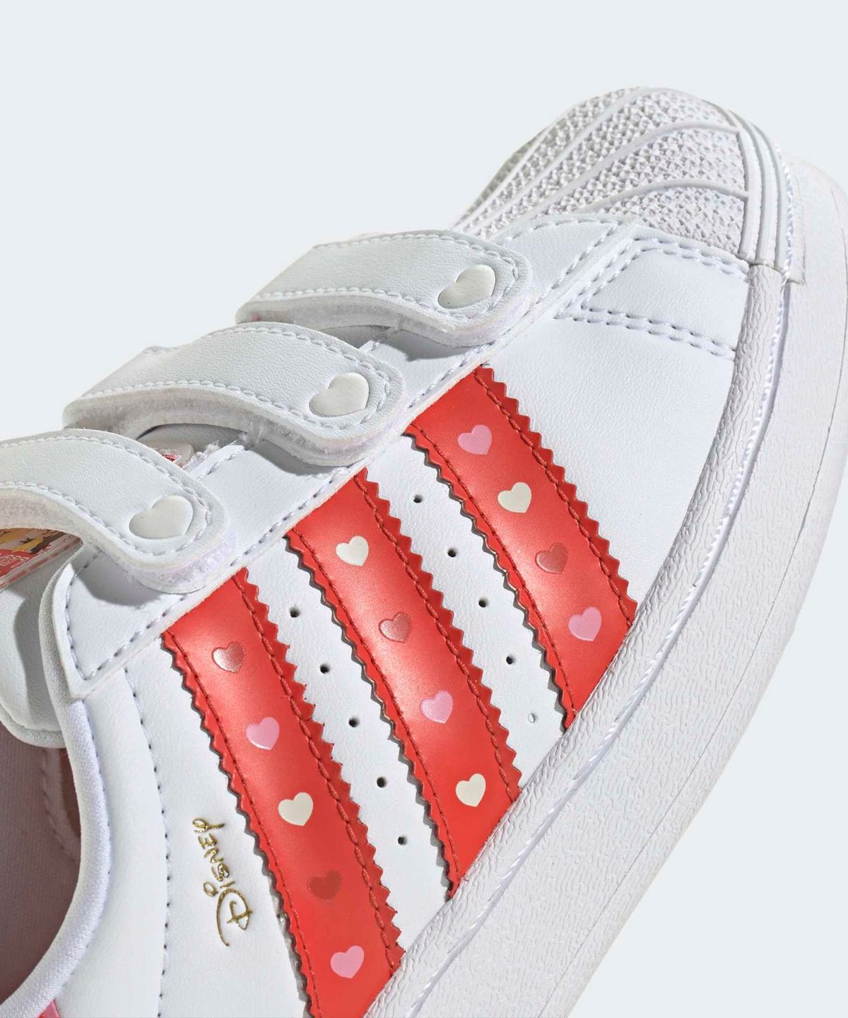 아디다스 키즈(ADIDAS KIDS) 아디다스 X 디즈니 엘리스 슈퍼스타 LED 라이트 컴포트 클로저 키즈  - 화이트  / KK1295