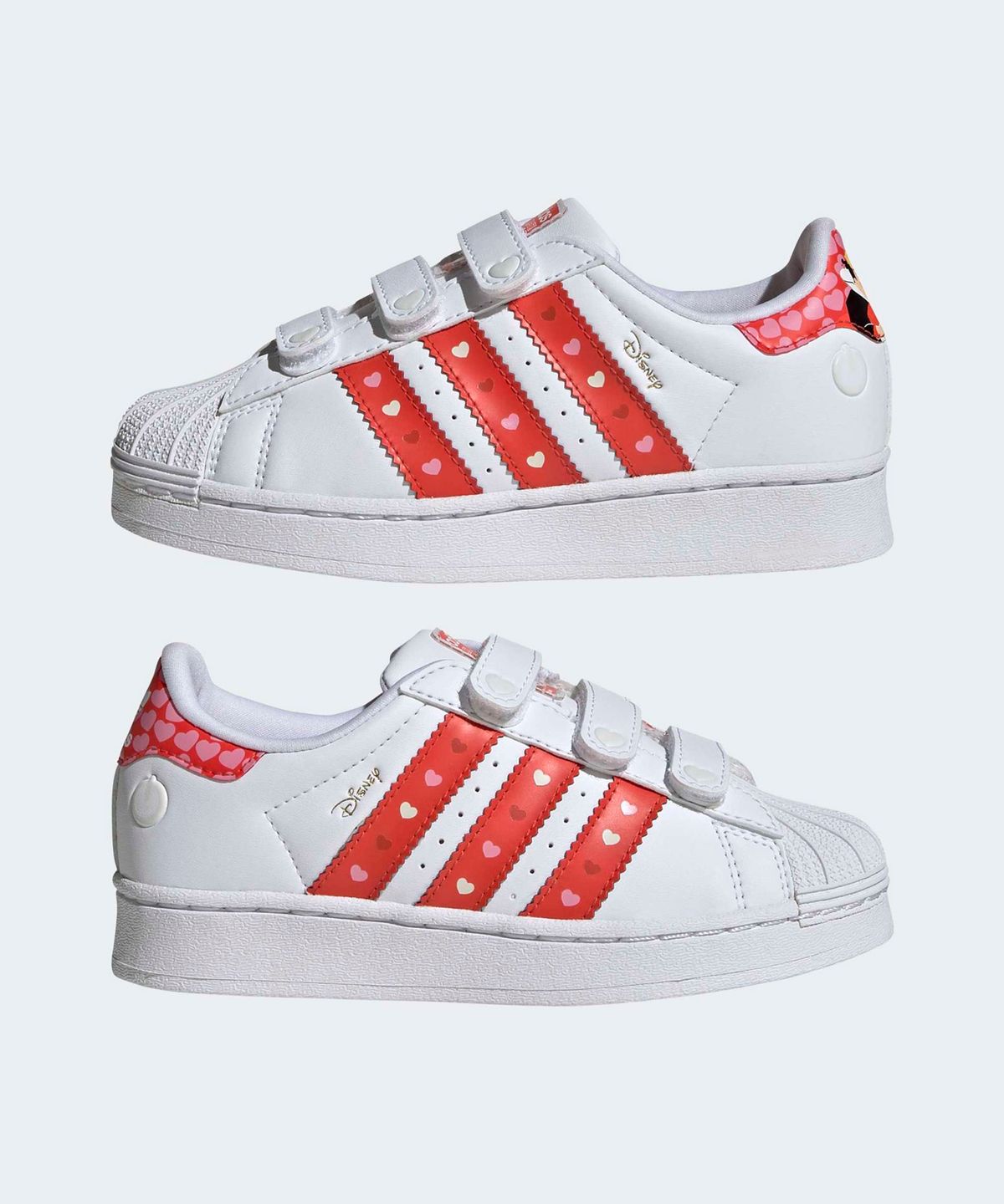 아디다스 키즈(ADIDAS KIDS) 아디다스 X 디즈니 엘리스 슈퍼스타 LED 라이트 컴포트 클로저 키즈  - 화이트  / KK1295