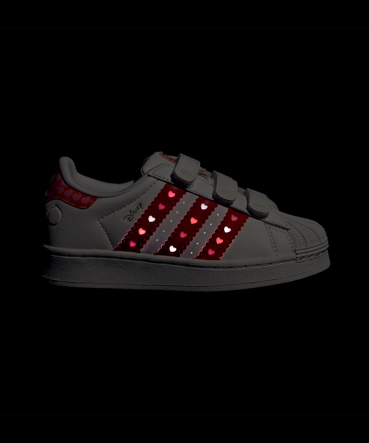 아디다스 키즈(ADIDAS KIDS) 아디다스 X 디즈니 엘리스 슈퍼스타 LED 라이트 컴포트 클로저 키즈  - 화이트  / KK1295