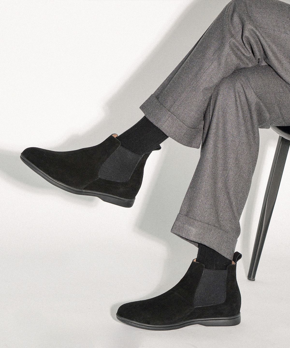 올클래식(ALLCLASSIC) ALC505 시메르 첼시 부츠_black suede
