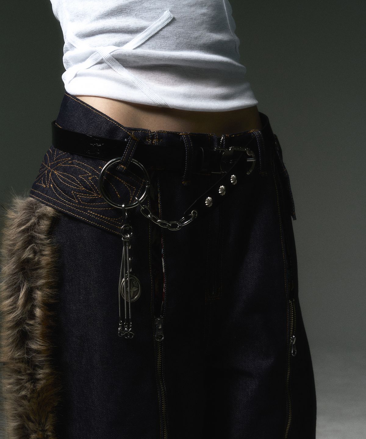 센티멍(SENTIMENTS) NO.675 [BLACK] LEATHER BELT