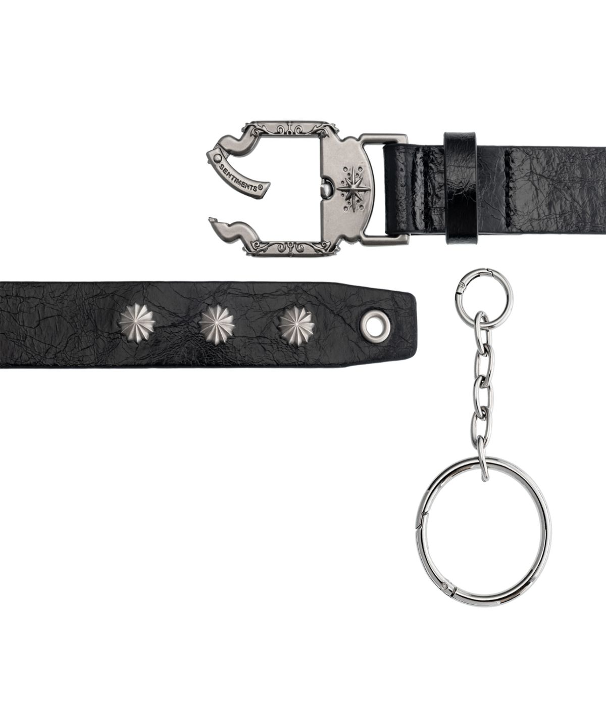 센티멍(SENTIMENTS) NO.675 [BLACK] LEATHER BELT