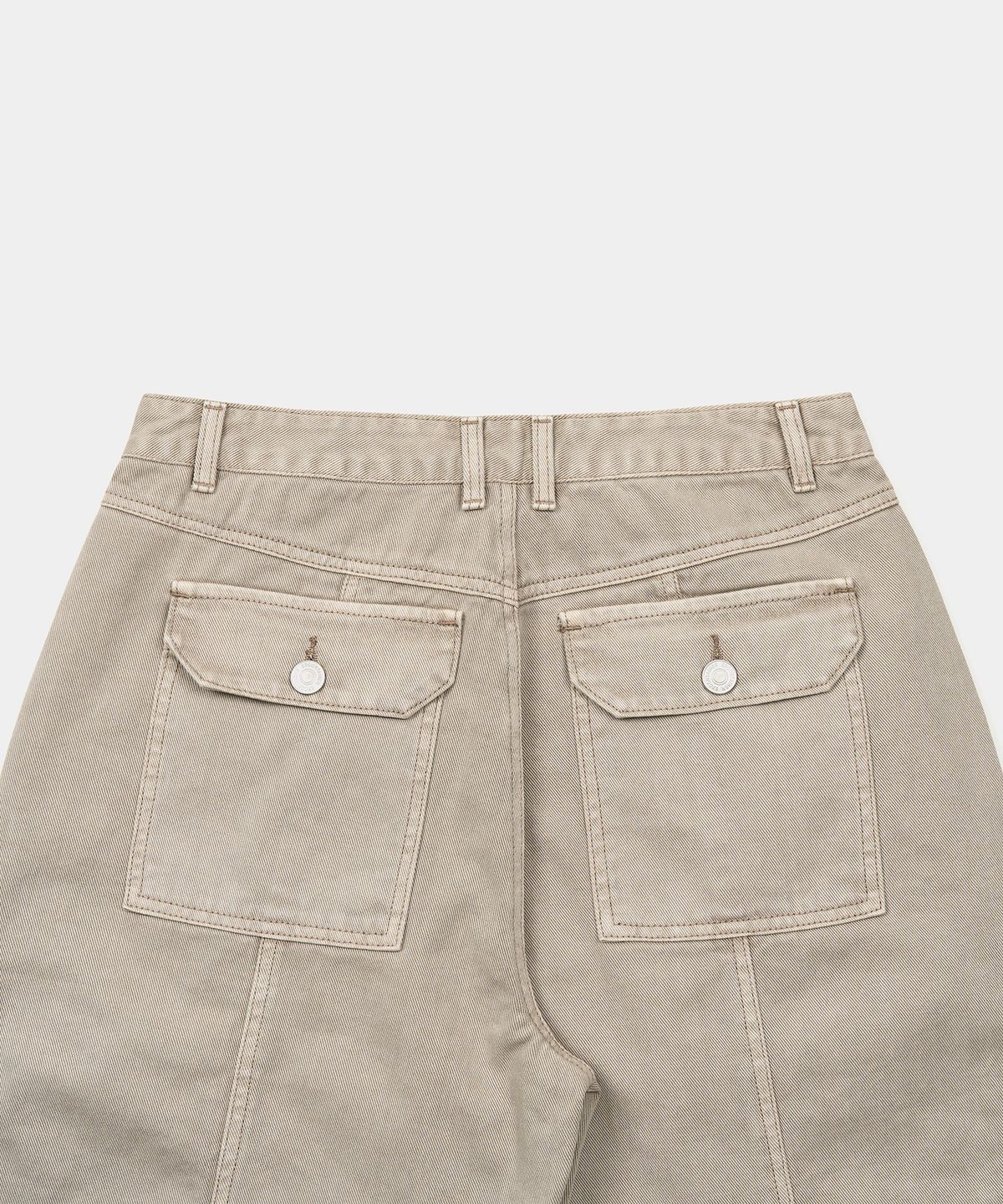 엑스컨테이너(EXCONTAINER) 빈티지 다이드 카고 팬츠 (BEIGE)