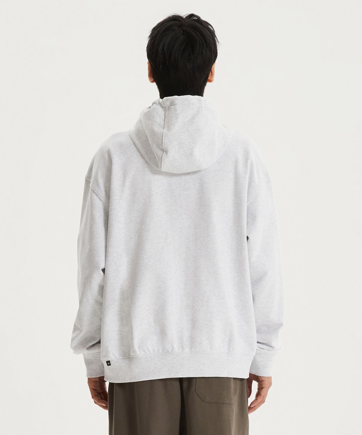 뉴발란스(NEW BALANCE) NBMDG11203 / UNI 에센셜 스몰로고 후드집업 (LIGHT GRAY)