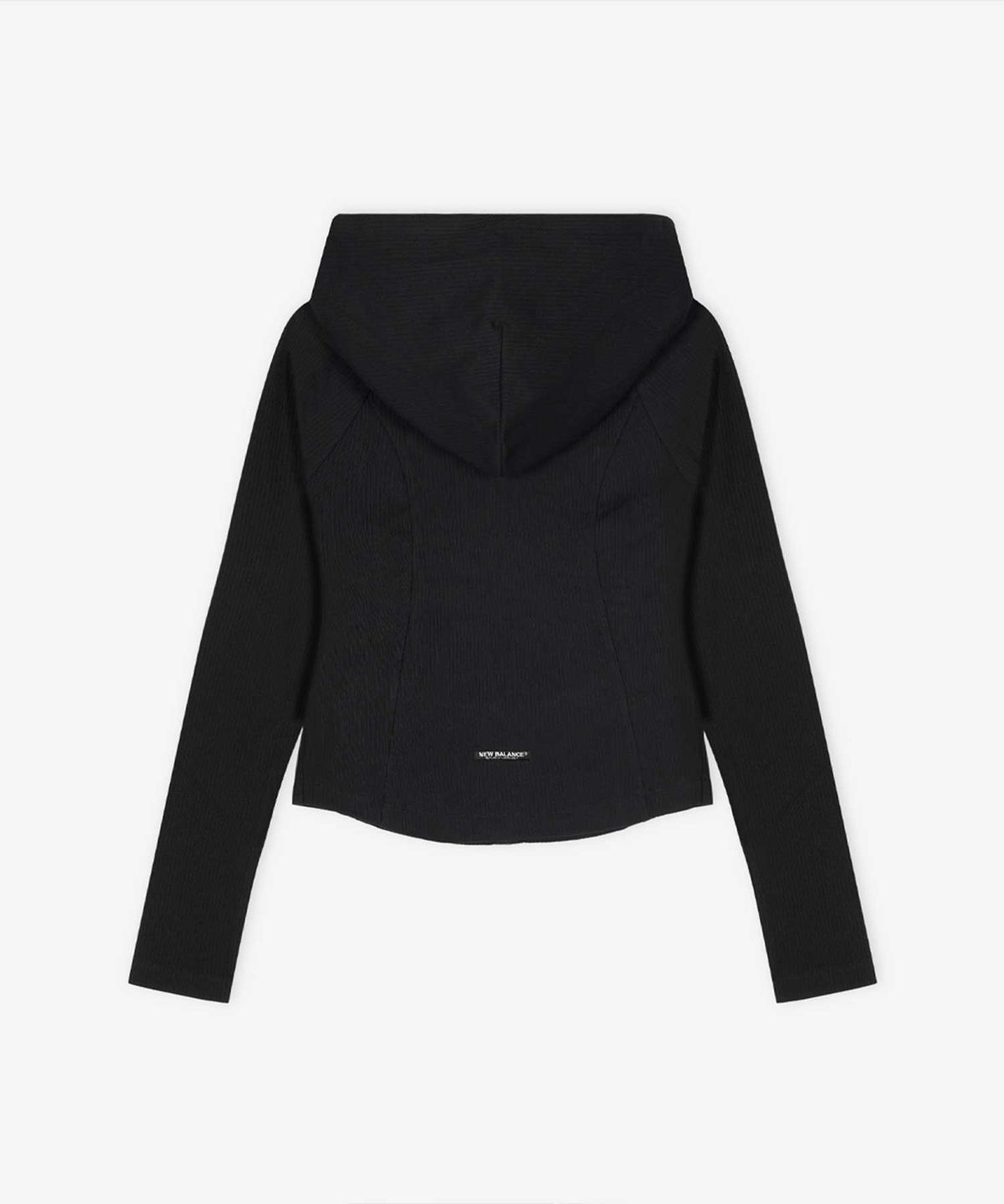 뉴발란스(NEW BALANCE) NBMDG2W322 / WOMEN 소프트프레쉬골지 후드 투웨이 집업 (BLACK)