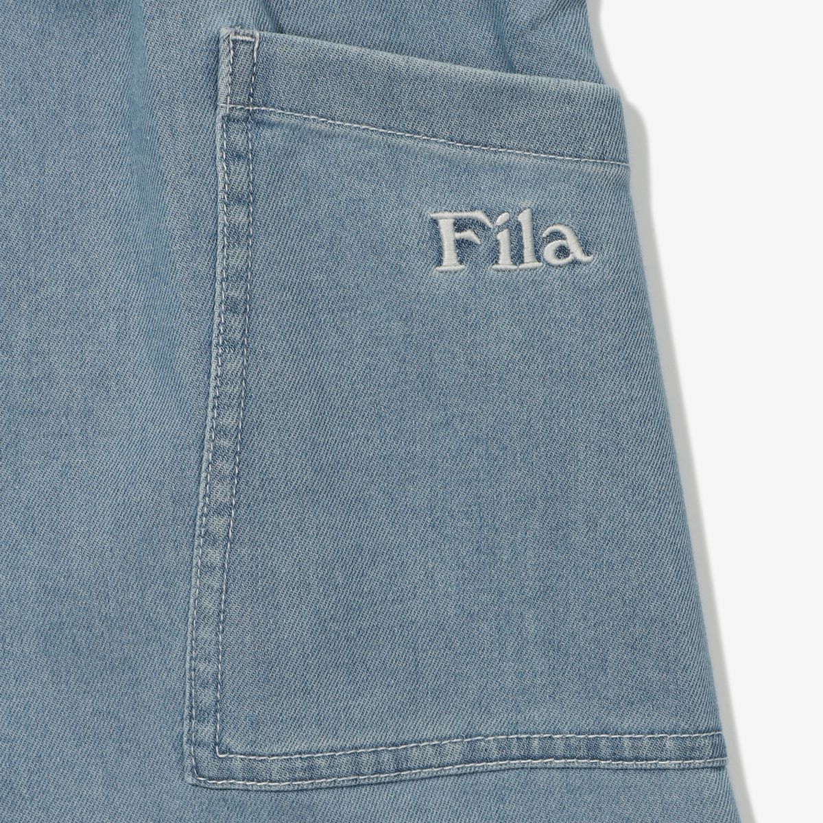 휠라 키즈(FILA KIDS) 데님 오버롤 원피스