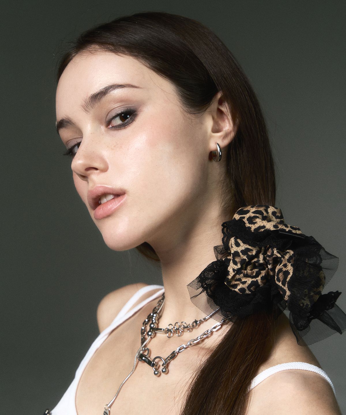 센티멍(SENTIMENTS) NO.685 [BROWN] HAIR SCRUNCHY