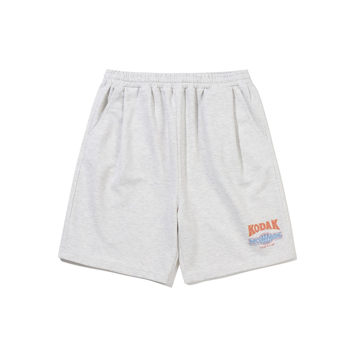 코닥(KODAK) 스노우 워싱 6부 반바지 WHITE MELANGE