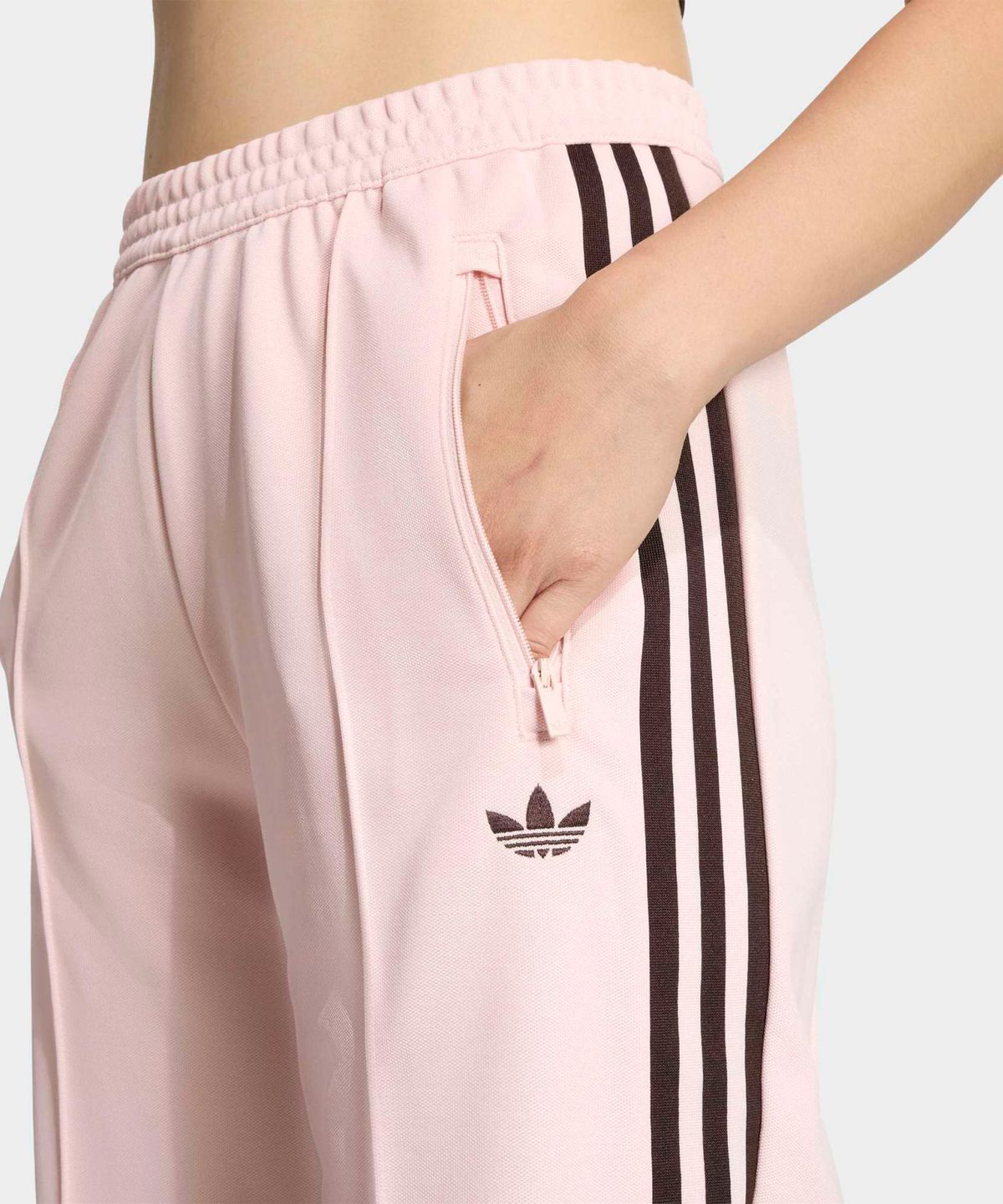 아디다스(ADIDAS) 클래식 트랙 팬츠 - 샌드핑크:아우라커피 / KE3896