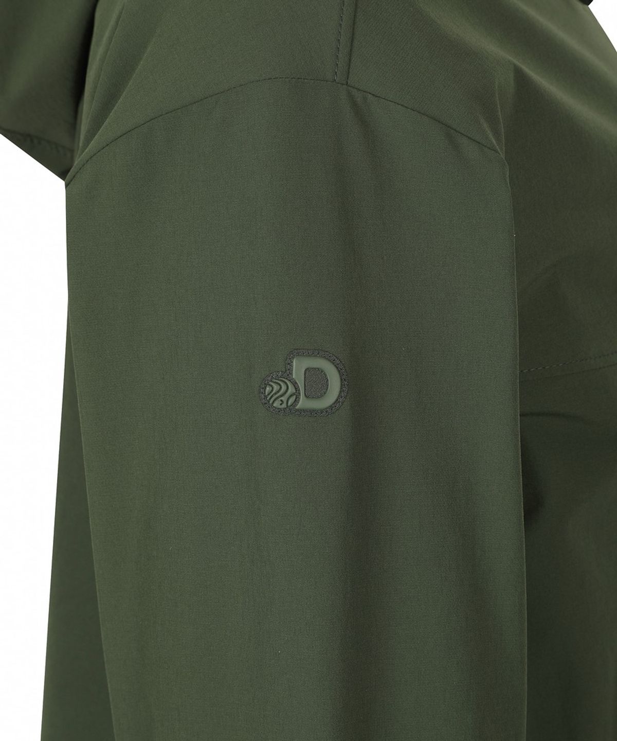 디스커버리 익스페디션(DISCOVERY EXPEDITION) 여성 스트레치 우븐 트레이닝 크롭 후드 아노락 (D/KHAKI)
