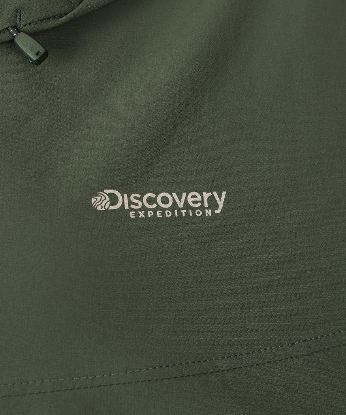 디스커버리 익스페디션(DISCOVERY EXPEDITION) 여성 스트레치 우븐 트레이닝 크롭 후드 자켓 (D/KHAKI)