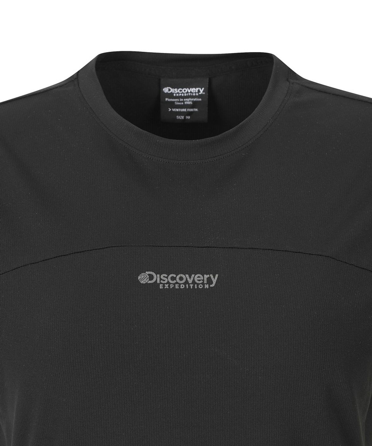 디스커버리 익스페디션(DISCOVERY EXPEDITION) 여성 프레시벤트 절개라인 반팔티셔츠 (BLACK)