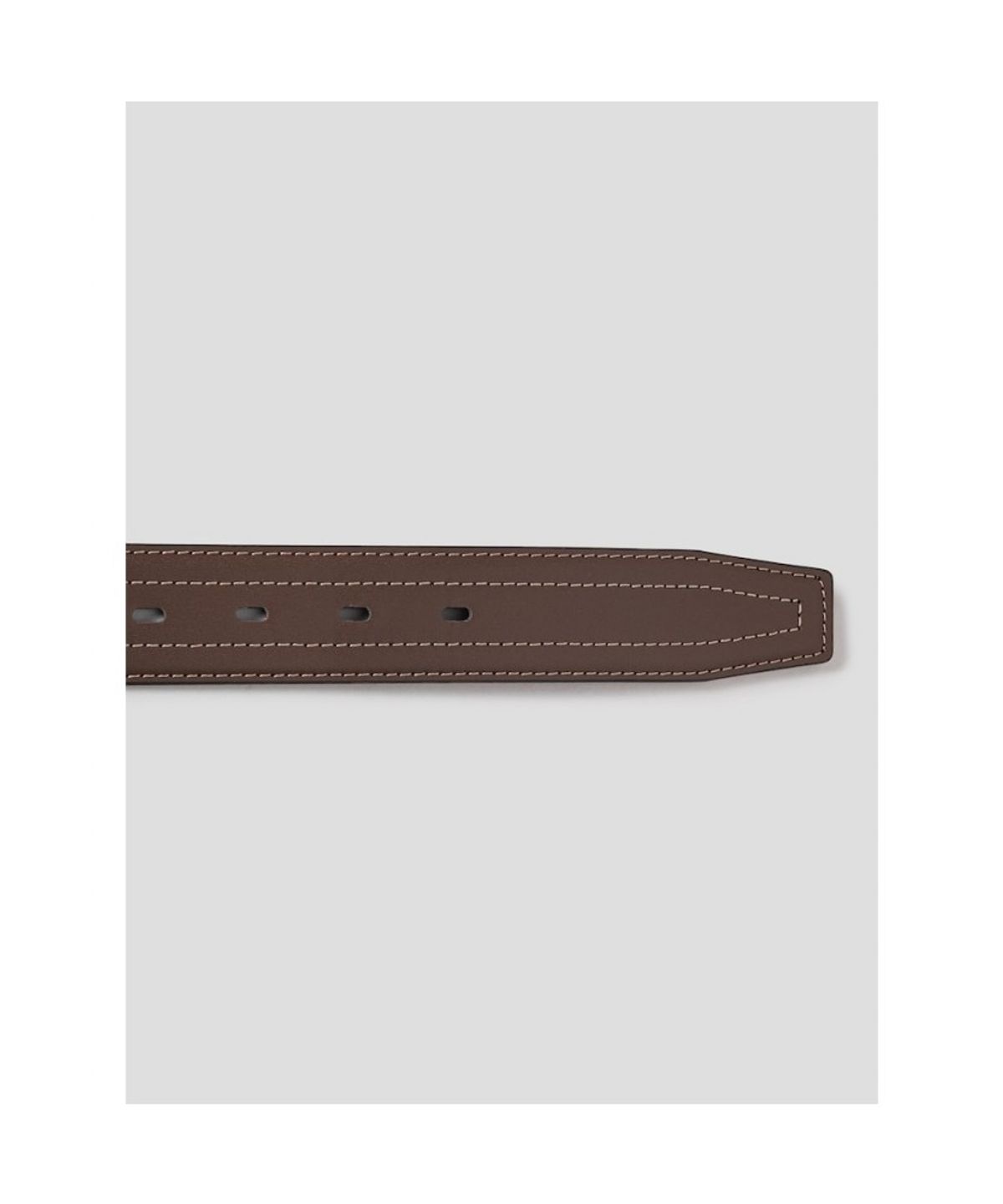 빈폴 액세서리(BEANPOLE ACCESSORY) 가죽 로고엠보 사각 버클 벨트  브릭