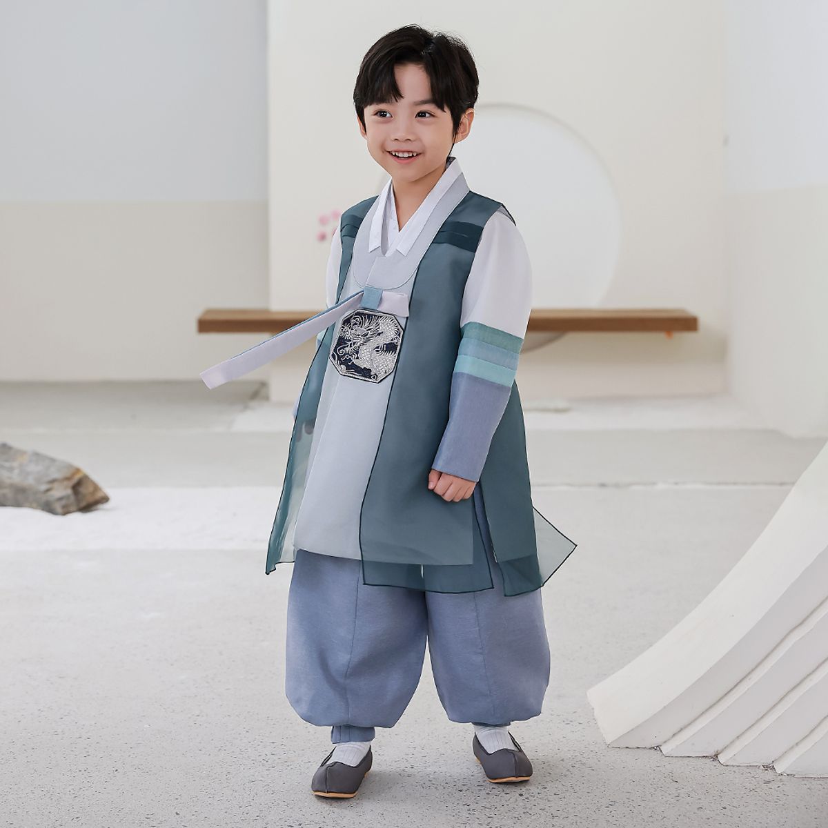 하랑한복(HARANG HANBOK) 청파랑 남아한복 세트